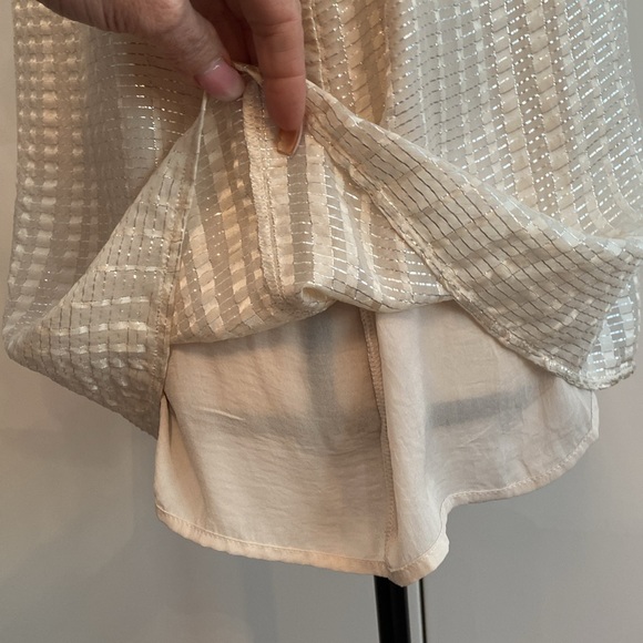 🌷 WHBM • Metallic Shimmer Sleeveless Top - Picture 11 of 14